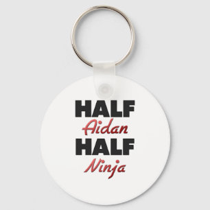 Halber Aidan halbes Ninja Schlüsselanhänger