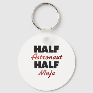 Halber Astronaut halbes Ninja Schlüsselanhänger