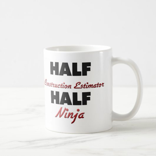Halber Bau-Abschätzer halbes Ninja Kaffeetasse (Rechts)