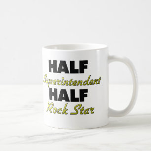 Halber Betriebsleiter-halber Rockstar Kaffeetasse