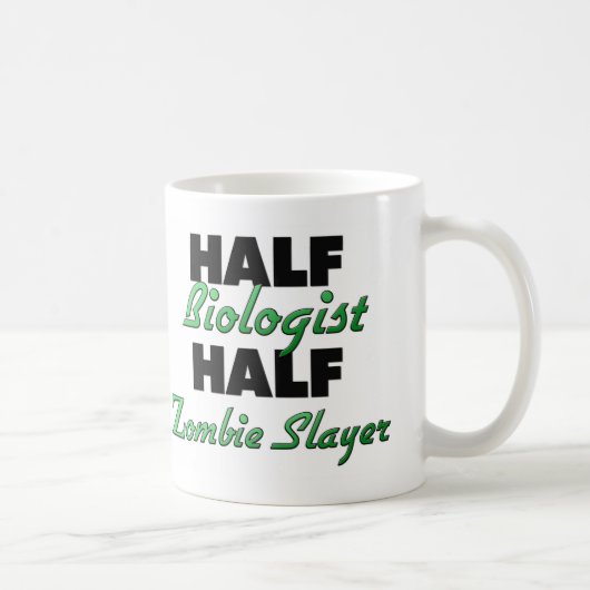 Halber Biologen-halber ZombieSlayer Kaffeetasse (Rechts)