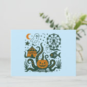 halber Carnaval unter dem Ozean Einladung (Stehend Vorderseite)