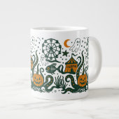 halber Carnaval unter dem Ozean Jumbo-Tasse (Vorderseite Rechts)