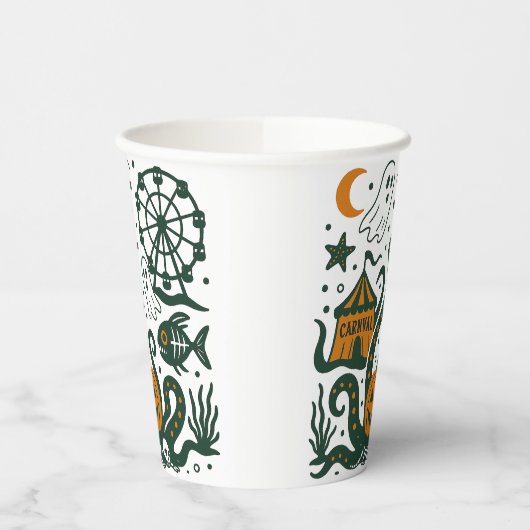 halber Carnaval unter dem Ozean Pappbecher (Links)