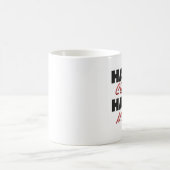 Halber Clown halbes Ninja Kaffeetasse (Mittel)