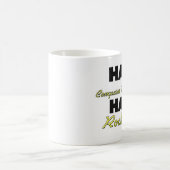 Halber Computerprogrammierer-halber Rockstar Kaffeetasse (Mittel)