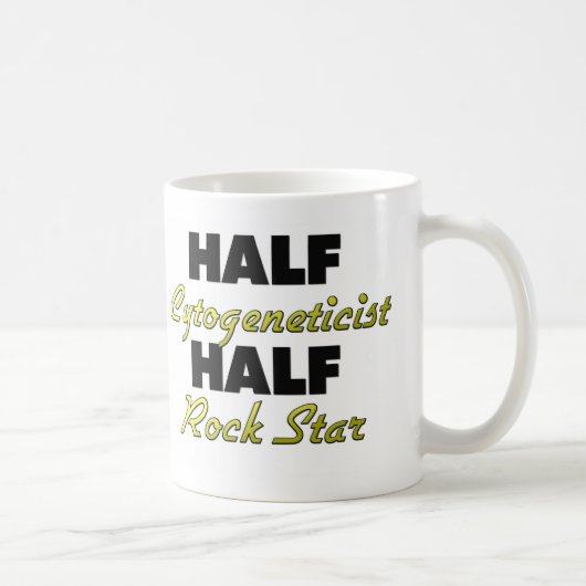 Halber Cytogeneticist-halber Rockstar Kaffeetasse (Rechts)