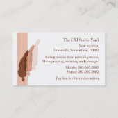 Halber Durchlauf im Braun schattiert Visitenkarte (Rückseite)