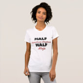 Halber Erdöl-Ingenieur halbes Ninja T-Shirt (Vorne ganz)