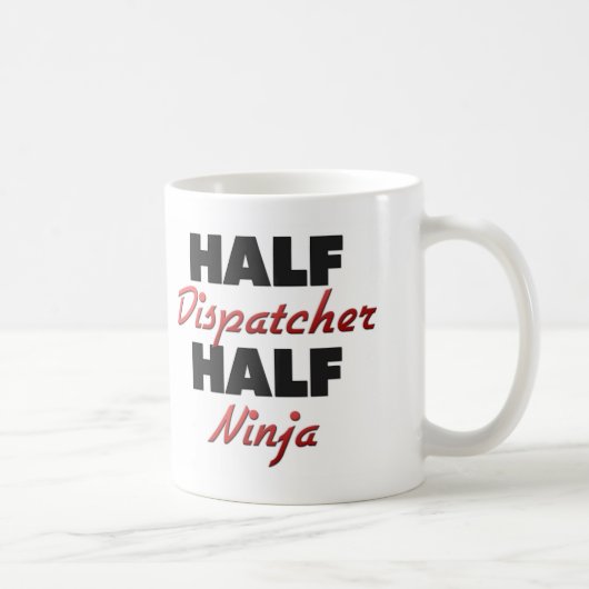 Halber Fahrdienstleiter halbes Ninja Kaffeetasse (Rechts)