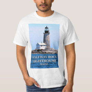 Halber Felsen-Leuchtturm, Maine-T - Shirt