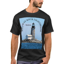 Halber Felsen-Leuchtturm, Maine-T - Shirt