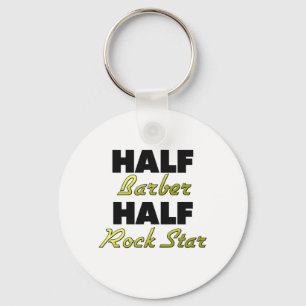 Halber Friseur-halber Rockstar Schlüsselanhänger