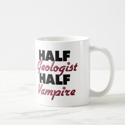 Halber Geologe-halber Vampir Kaffeetasse (Rechts)