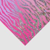 halber Glitzer Rosa Tiger drucken Seidenpapier (Ausschnitt)