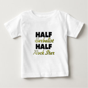 Halber Herbalist-halber Rockstar Baby T-shirt
