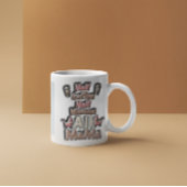 ☕️ halber Kaffee, 💕 halb menschlich, ganz Mama 🍎 Kaffeetasse