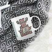 ☕️ halber Kaffee, 💕 halb menschlich, ganz Mama 🍎 Kaffeetasse