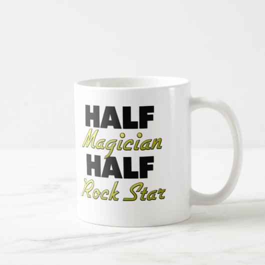 Halber Magier-halber Rockstar Kaffeetasse (Rechts)