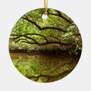 Halber Nebenfluss bei Ebbe Keramik Ornament