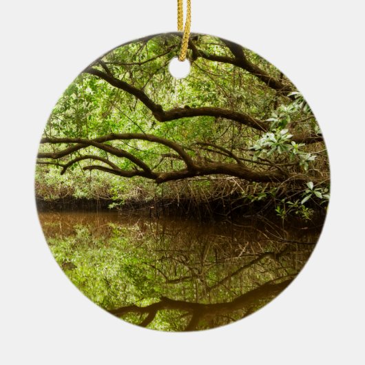 Halber Nebenfluss bei Ebbe Keramik Ornament (Vorne)