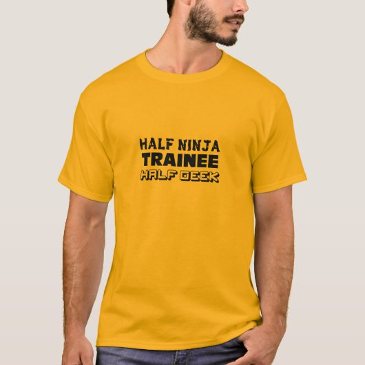 Halber Ninja Auszubildend-halber Aussenseiter T-Shirt (Vorderseite)