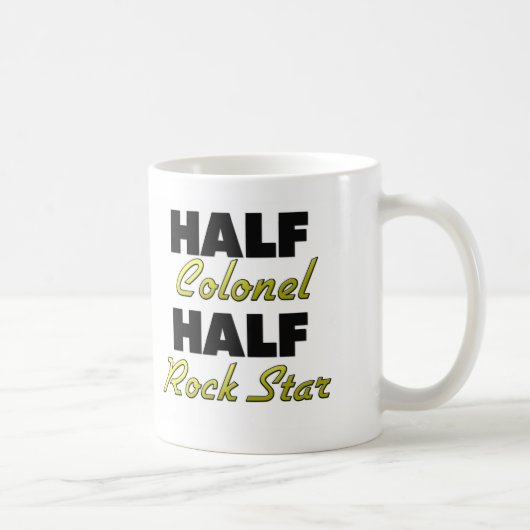 Halber Oberst Half Rockstar Kaffeetasse (Rechts)