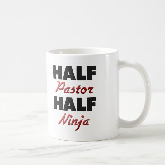 Halber Pastor halbes Ninja Kaffeetasse (Rechts)