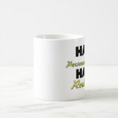Halber persönlicher Assistenten-halber Rockstar Kaffeetasse (Mittel)