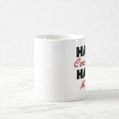 Halber Polizist halbes Ninja Kaffeetasse (Mittel)