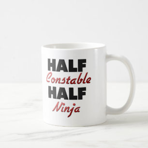 Halber Polizist halbes Ninja Kaffeetasse