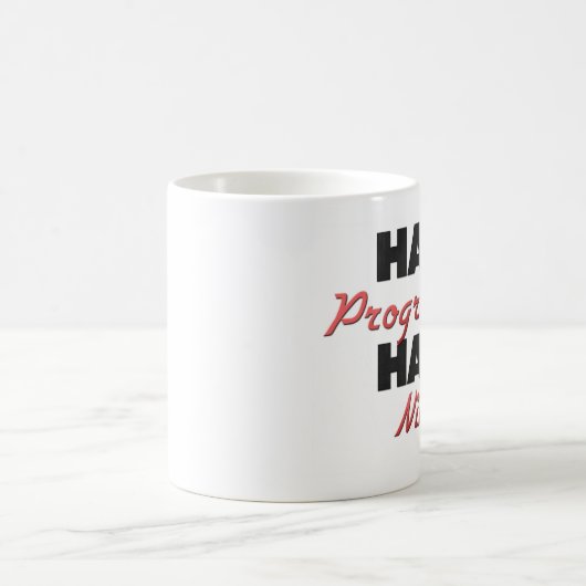 Halber Programmierer halbes Ninja Kaffeetasse (Mittel)