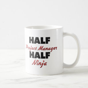 Halber Projektleiter halbes Ninja Kaffeetasse