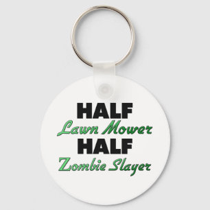 Halber Rasenmäher-halber ZombieSlayer Schlüsselanhänger
