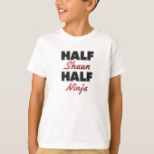 Halber Shaun halbes Ninja T-Shirt (Vorderseite)