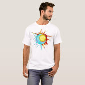 halber Sonne-Halbmond T-Shirt (Vorne ganz)