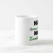 Halber Systems-Programmierer-halber ZombieSlayer Kaffeetasse (Mittel)