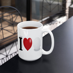 halber Text für den Golf-Lüfter Jumbo-Tasse