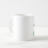 Halber Theater-Bühne-Manager-halber ZombieSlayer Kaffeetasse (Vorderseite Links)
