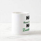 Halber Theater-Bühne-Manager-halber ZombieSlayer Kaffeetasse (Mittel)