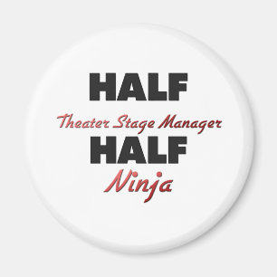 Halber Theater-Bühne-Manager halbes Ninja Magnet