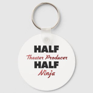 Halber Theater-Produzent halbes Ninja Schlüsselanhänger