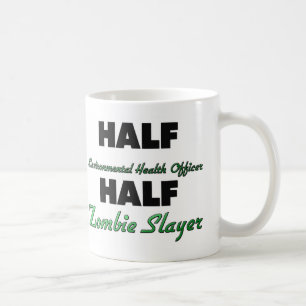 Halber Umwelterhaltung-Offizier-halber Zombie Kaffeetasse