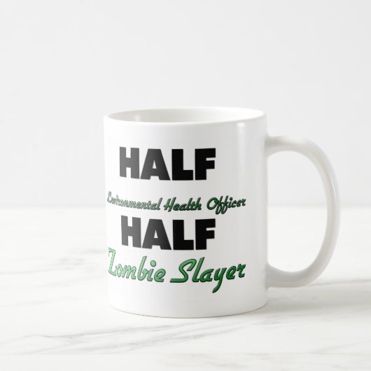 Halber Umwelterhaltung-Offizier-halber Zombie Kaffeetasse (Rechts)