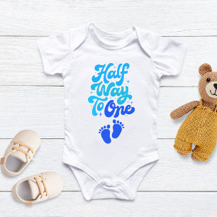 halber Weg zu einem Geburtstagskind, 1/2 zu einem Baby Strampler