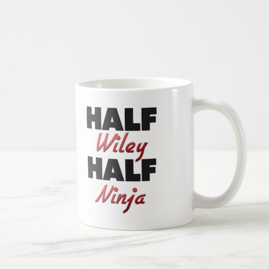 Halber Wiley halbes Ninja Kaffeetasse (Rechts)