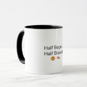 Halbes Bagel Halbes Biscotti Kaffeetasse (Vorderseite Links)