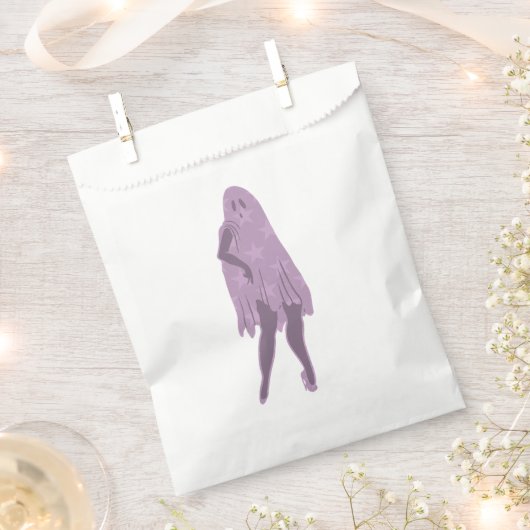 halbes Button bis Geist lila Sterne Geschenktütchen (Ausgeschnitten)