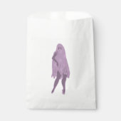 halbes Button bis Geist lila Sterne Geschenktütchen (Vorderseite)