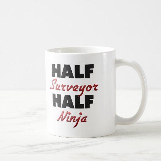 Halbes Feldmesser halbes Ninja Kaffeetasse (Rechts)